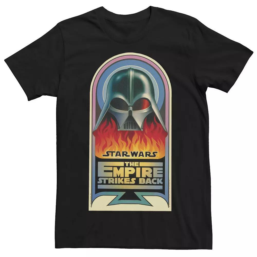 Men's Star Wars Empire Strikes Back Vader Flame Poster Tee,  Product Image