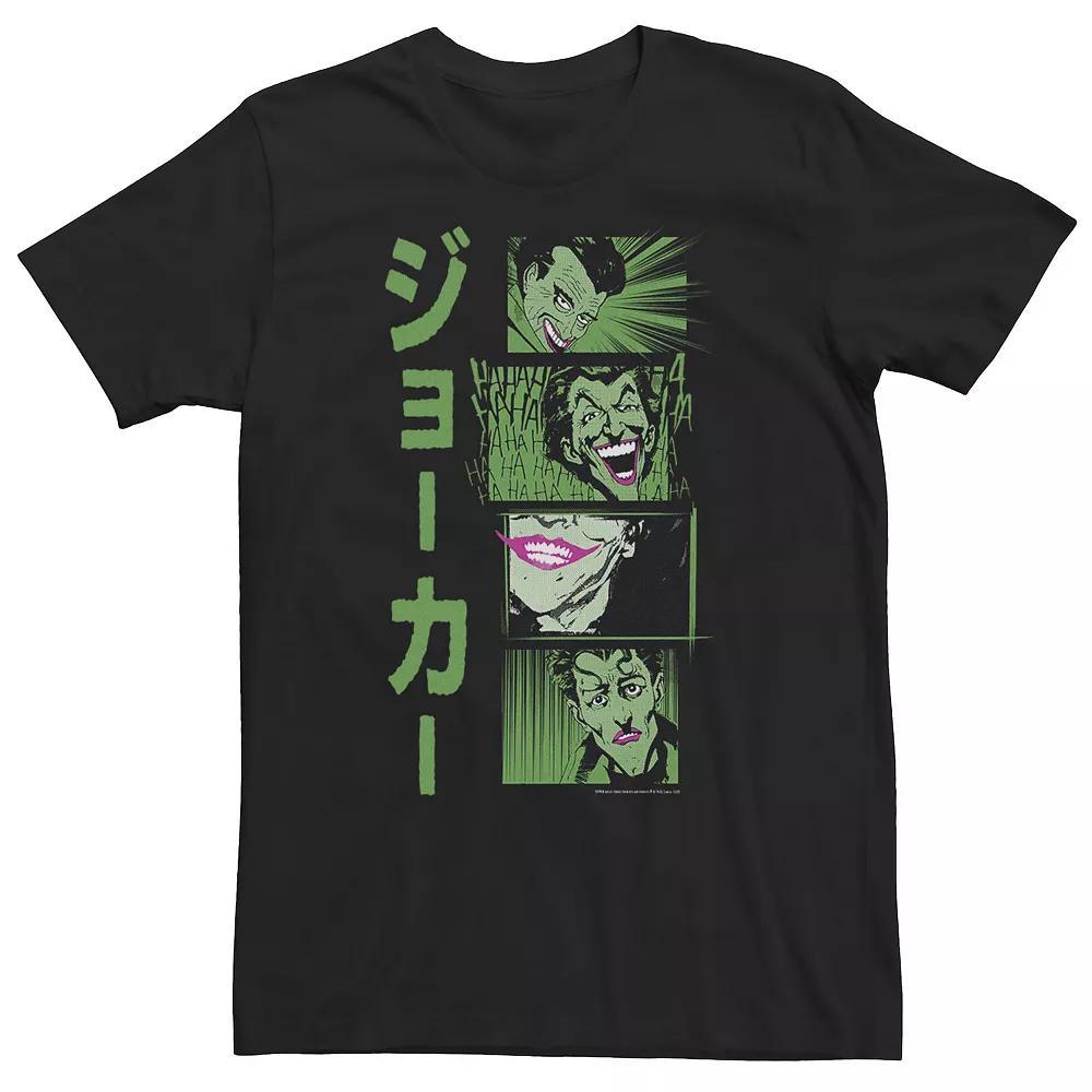 Big & Tall DC Comics Batman The Joker Kanji Portrait Panels Tee, Men's,  Product Image