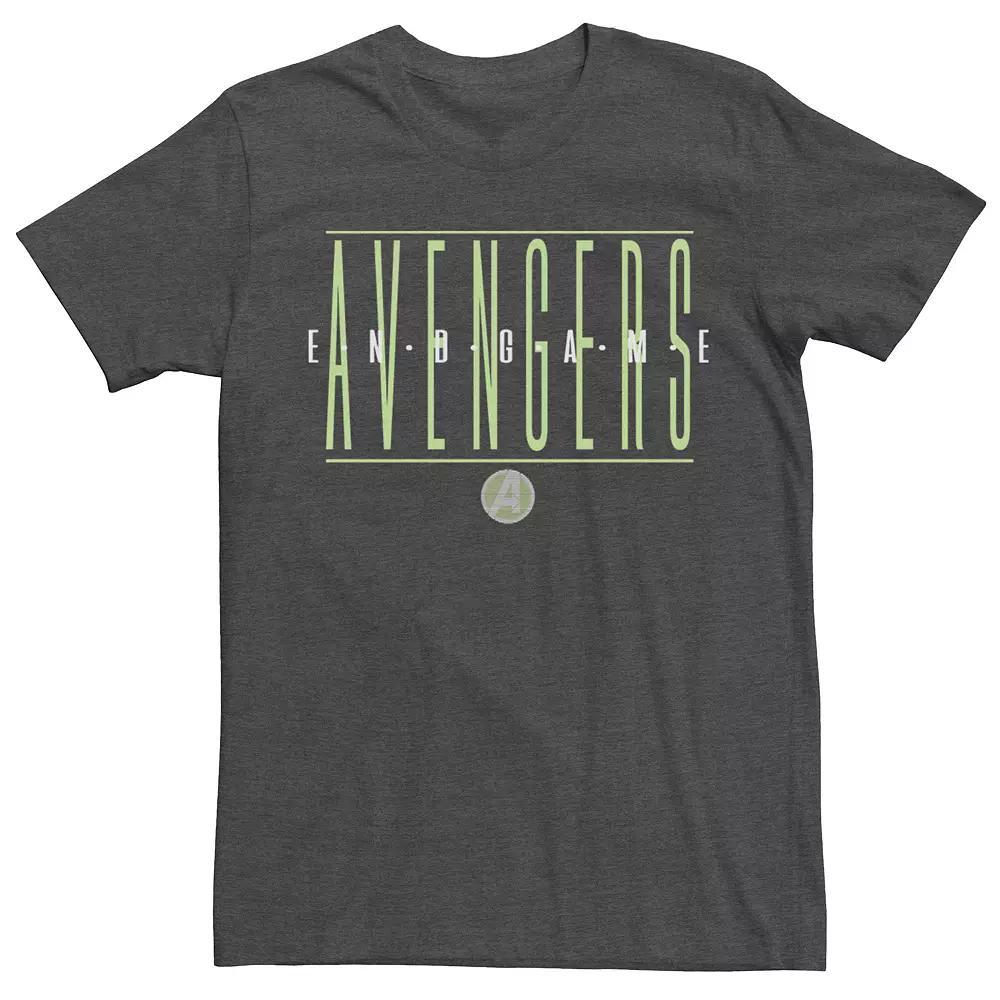 Men's Marvel Avengers Endgame Strike Through Text Tee,  Product Image