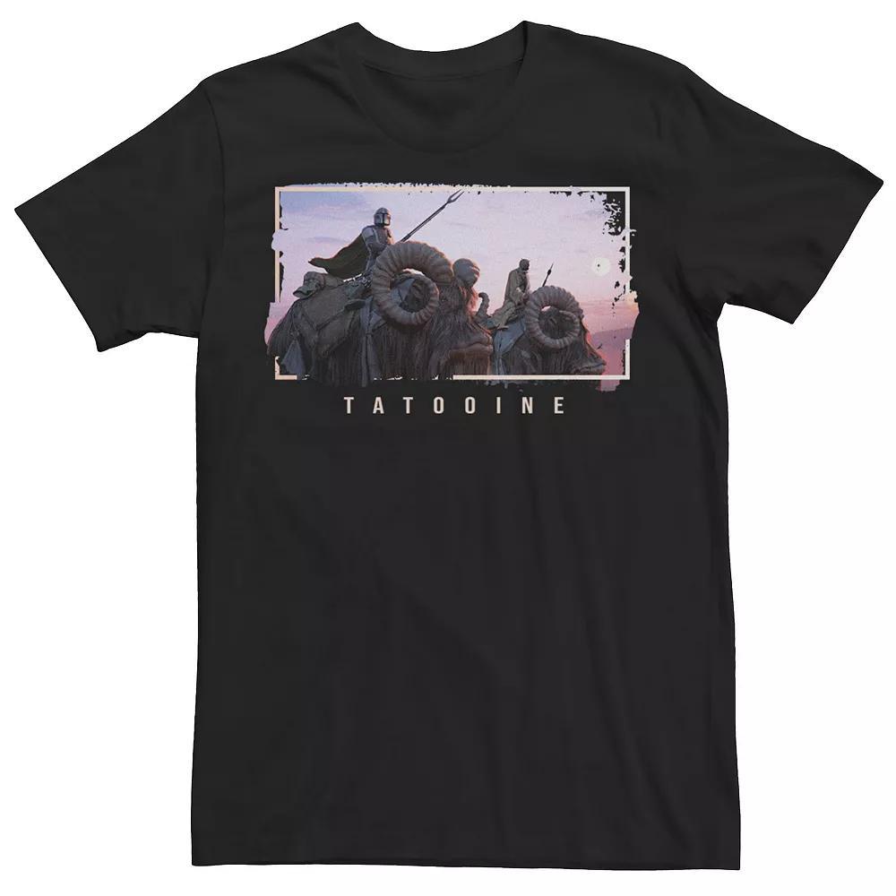 Men's Star Wars: The Mandalorian Season 2 Tatooine Tee, Size: XS, Black Product Image