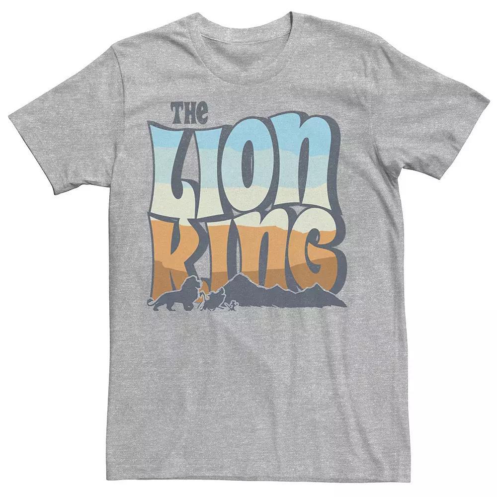 Disney's The Lion King Men's Color Grade Retro Logo Tee,  Product Image