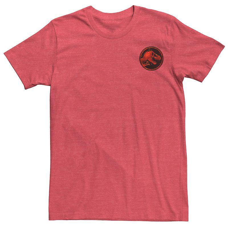 Mens Jurassic World Two T-Rex Magma Icon Tee Red Grey Product Image