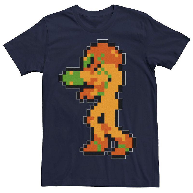 Men's Nintendo Samus Suit Colorful Pixelated Tee, Size: Small, Royal Product Image