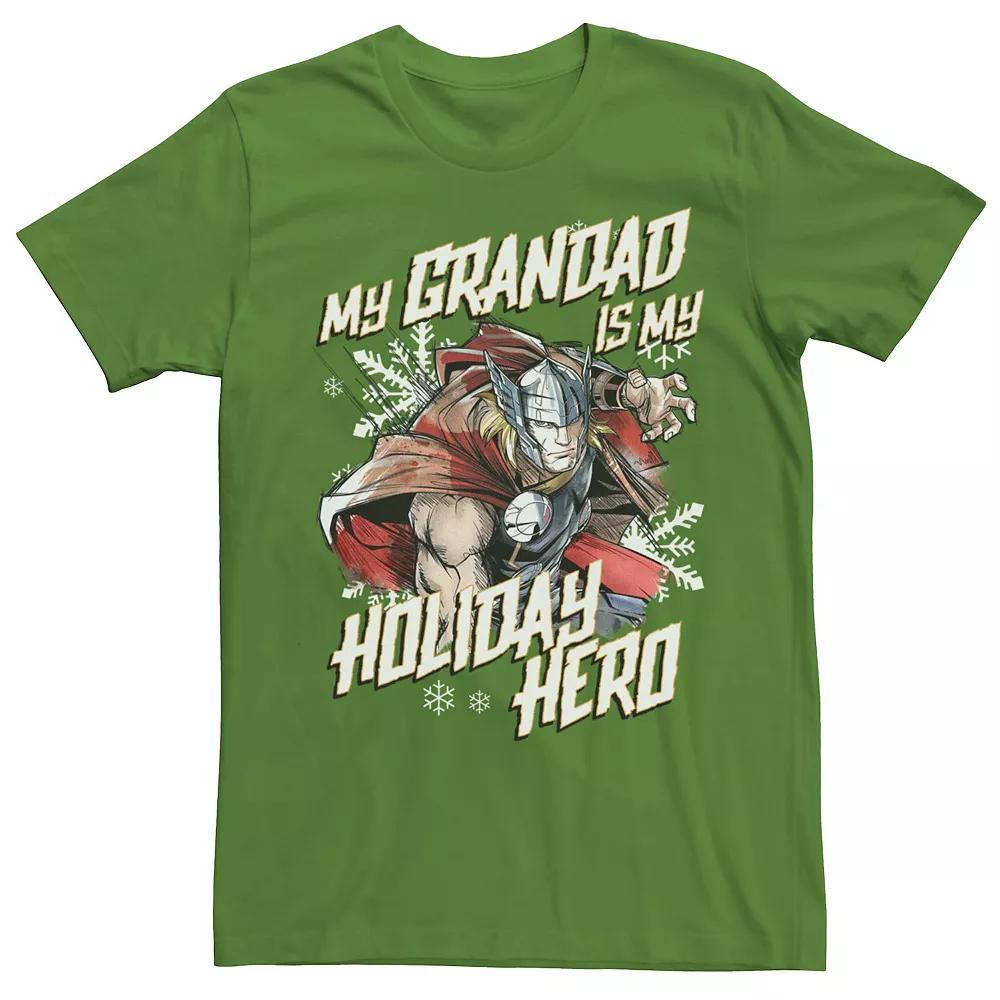 Men's Marvel Thor My Grandad Is My Holiday Hero Portrait Tee,  Product Image