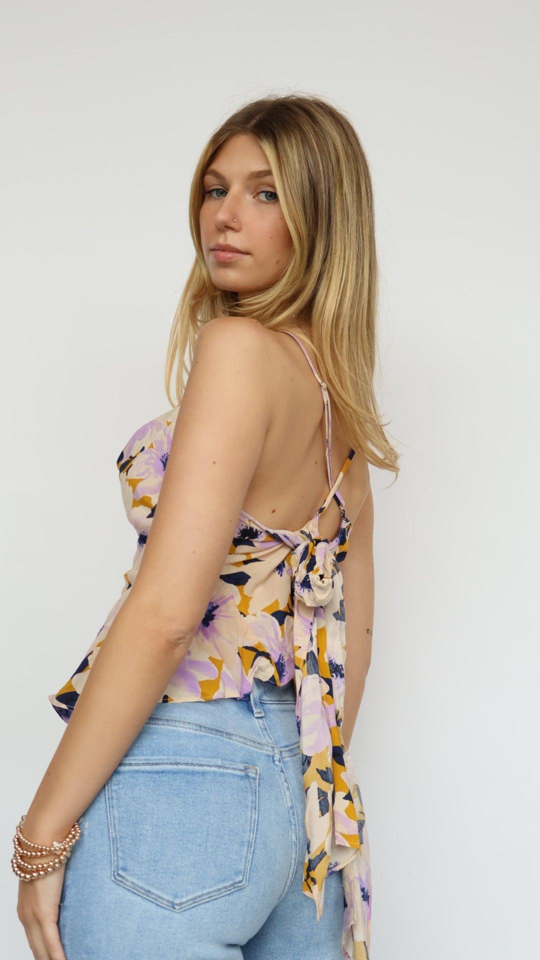 Blooms Cowl Neck Top Product Image