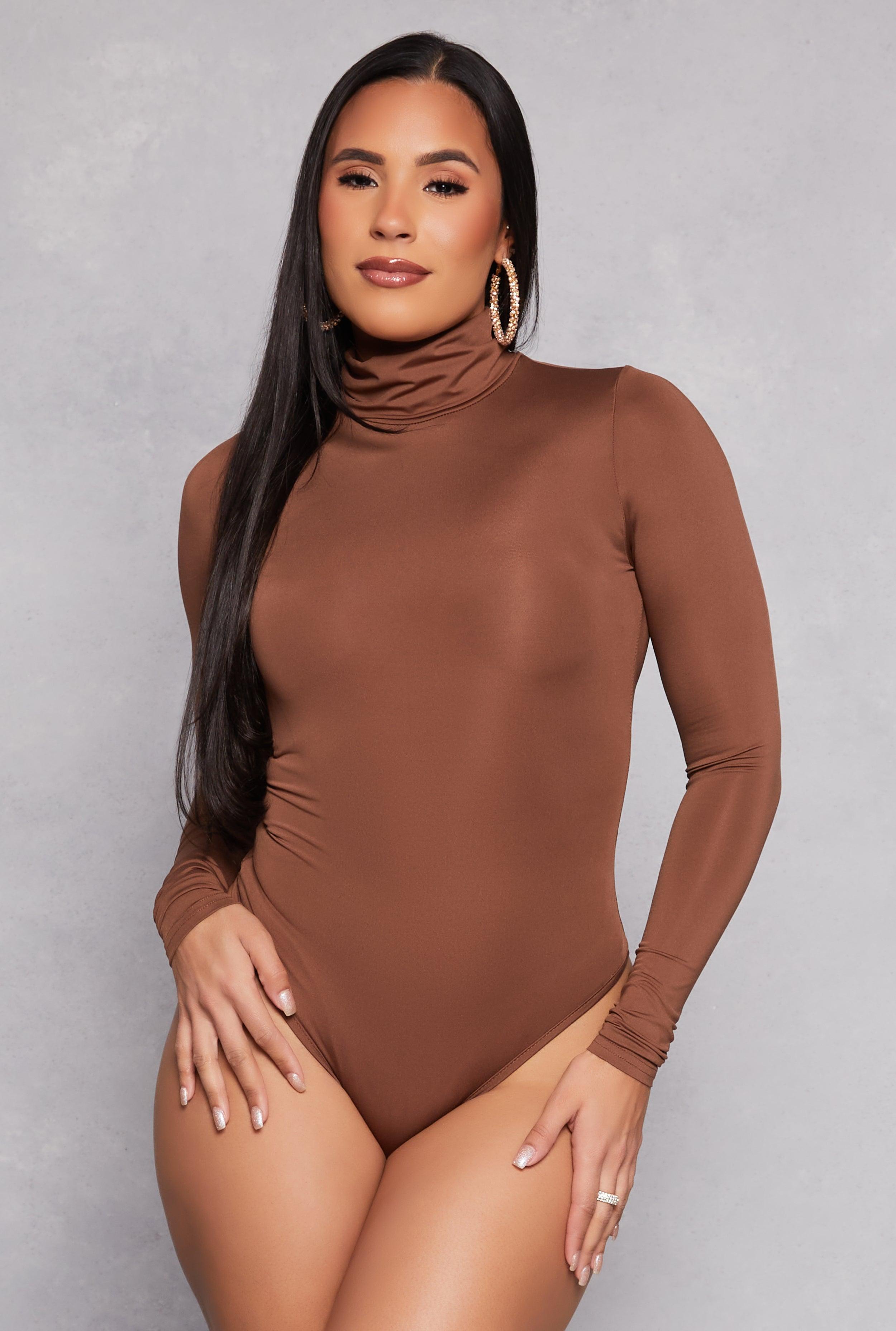 Womens Daisy Turtleneck Bodysuit Product Image