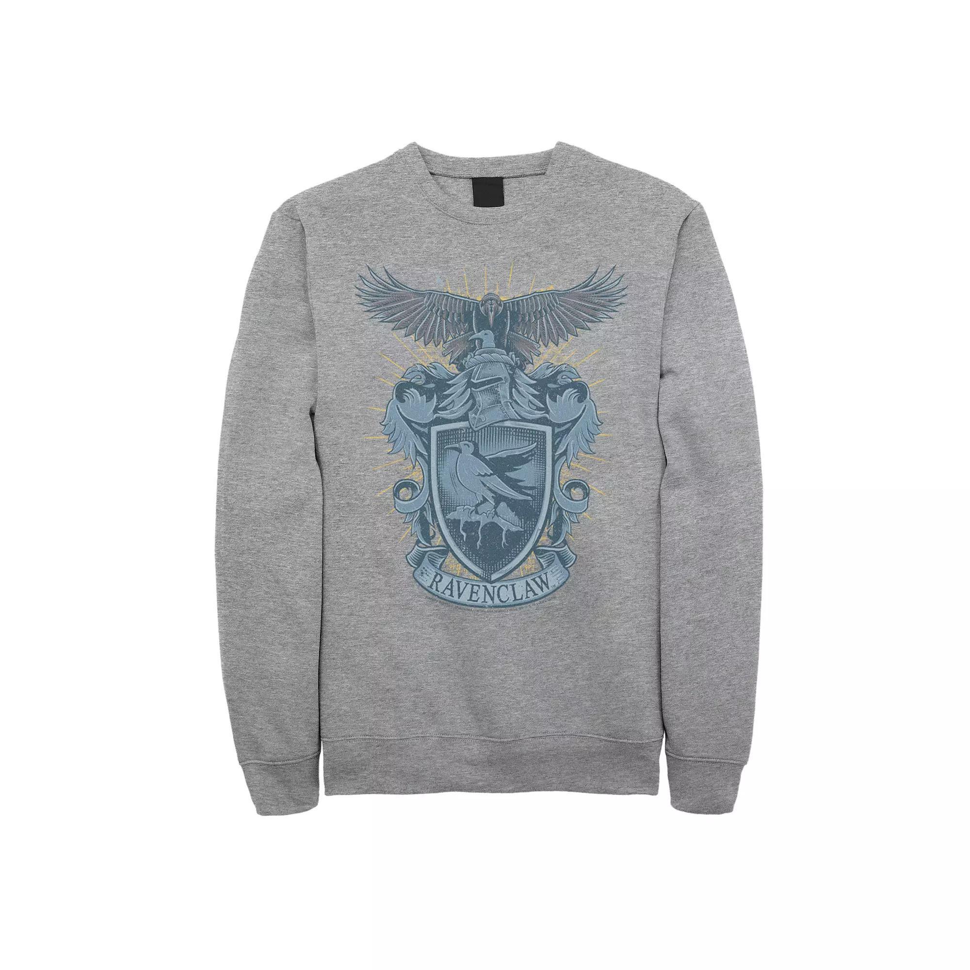 Men's Harry Potter Ravenclaw Detailed House Crest Sweatshirt, Size: Large, Athletic Grey Product Image