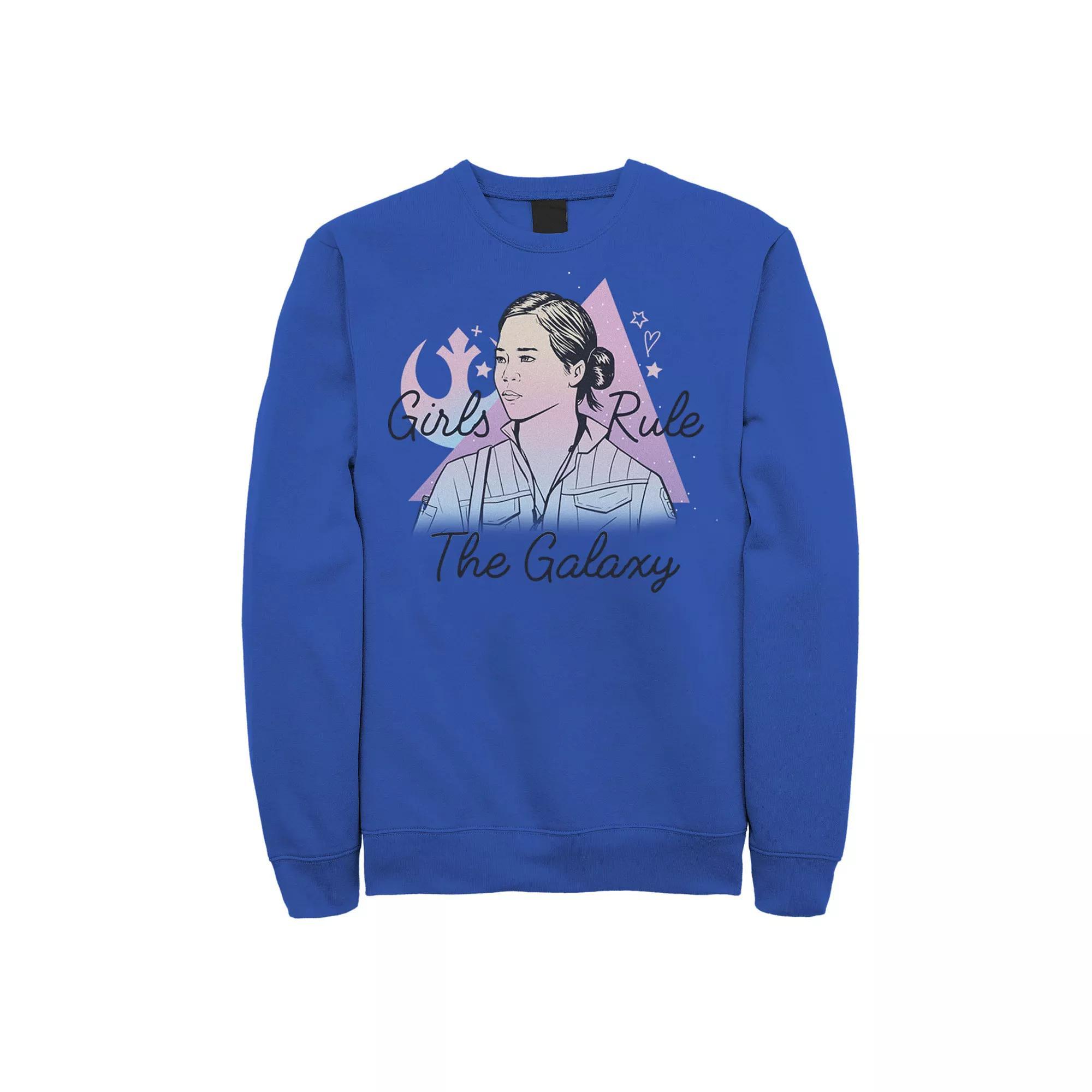 Men's Star Wars The Rise Of Skywalker Girls Rule The Galaxy Rose Fleece Tee,  Product Image