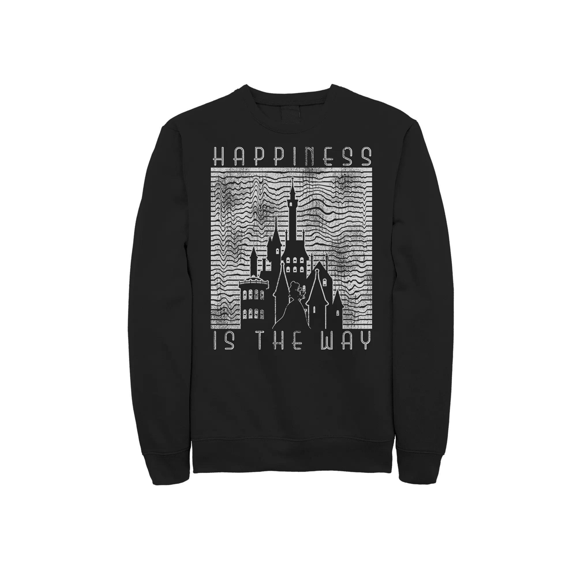 Disney's Beauty & The Beast Men's Sweatshirt, Size: Large, Black Product Image