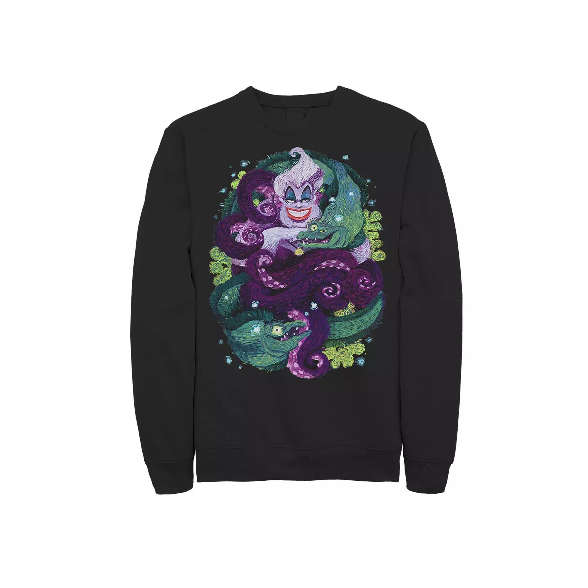 Disney's The Little Mermaid Ursula Men's Sea Witch Painting Sweatshirt, Size: Medium, Black Product Image