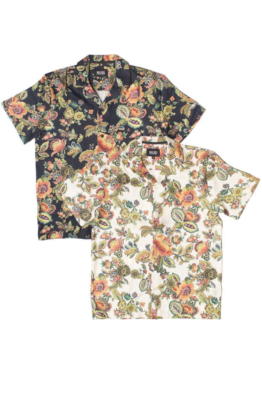 Tapestry Style Floral Button Up Shirt Product Image