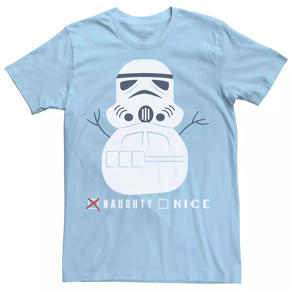Men's Star Wars Stormtrooper Snowman Christmas Graphic Tee,  Product Image