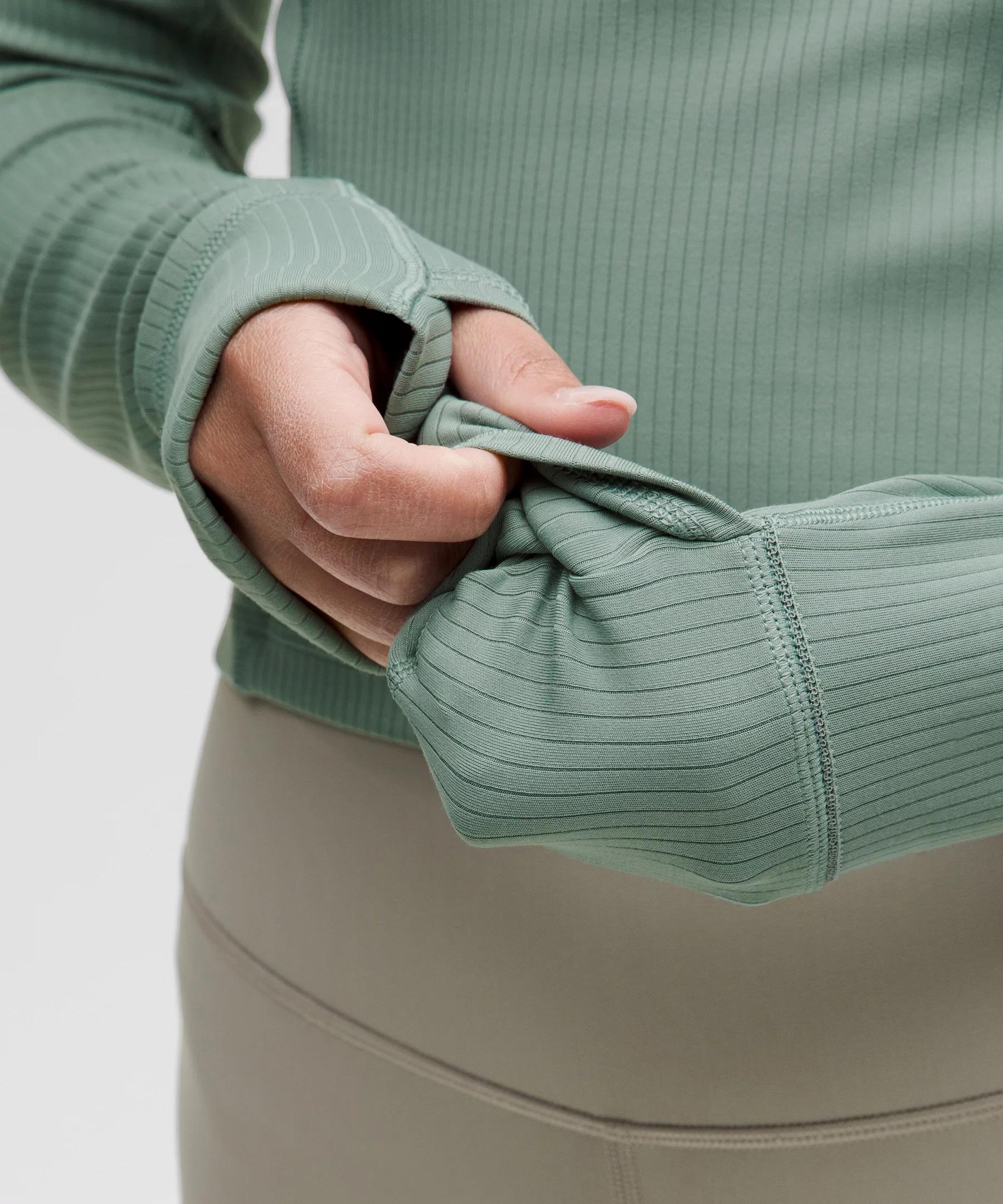 It's Rulu Ribbed Cropped Half Zip *Updated Product Image