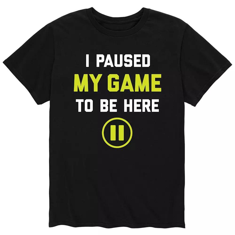 Men's Paused My Game To Be Here Tee, Size: Small, Black Product Image