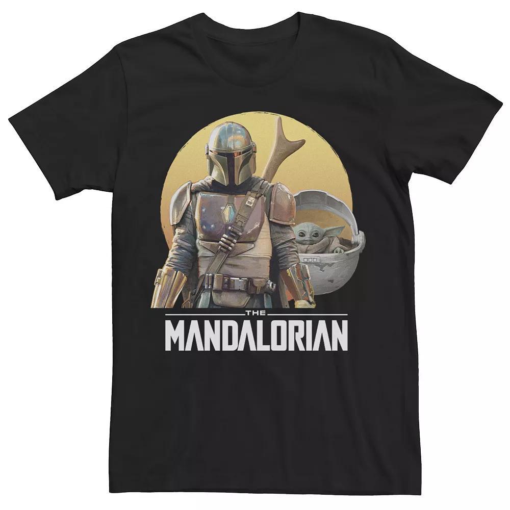 Men's Star Wars The Mandalorian And The Child Circle Portrait Tee,  Product Image