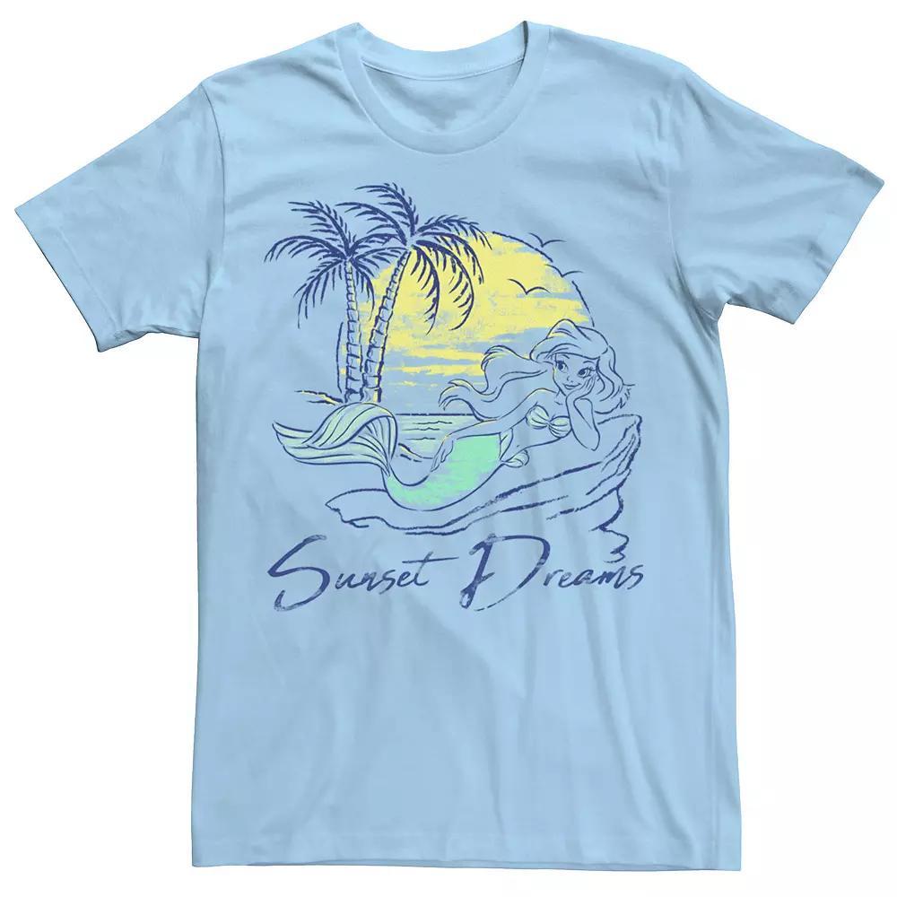 Men's Disney Princess Ariel Sunset Dreams Sketch Tee,  Product Image