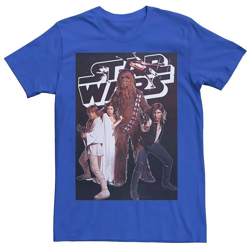 Men's Star Wars Vintage Group Poster Tee, Size: XL, Red Product Image