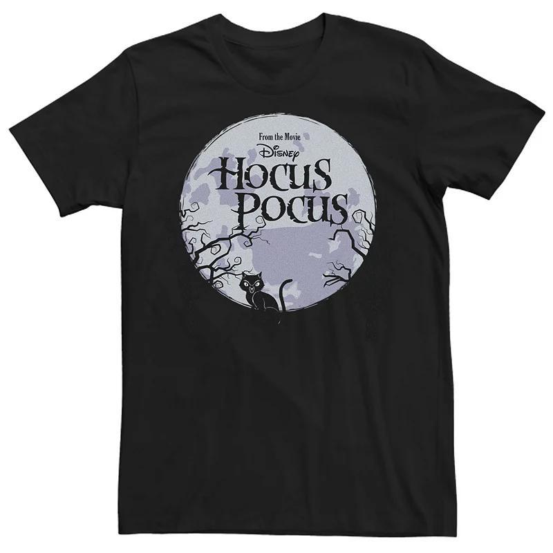 Big & Tall Hocus Pocus Logo Title Full Moon Background Graphic Tee, Mens Product Image