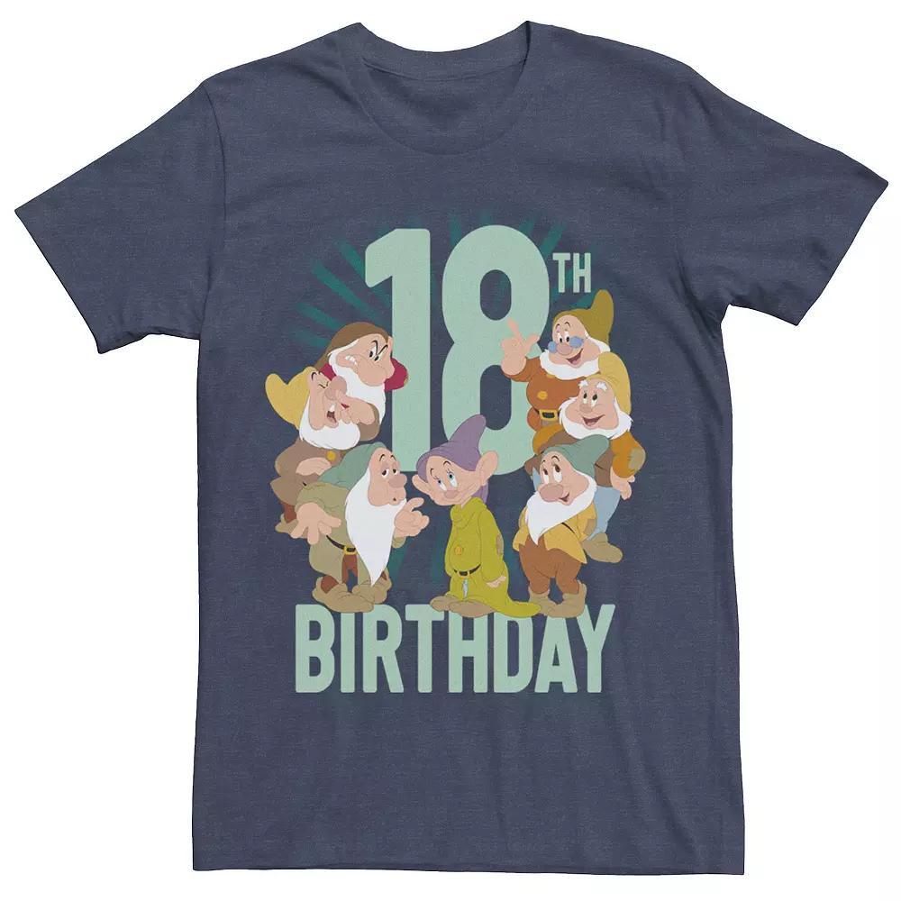 Disney's Snow White Dwarfs Group Shot Men's 18th Birthday Tee,  Product Image