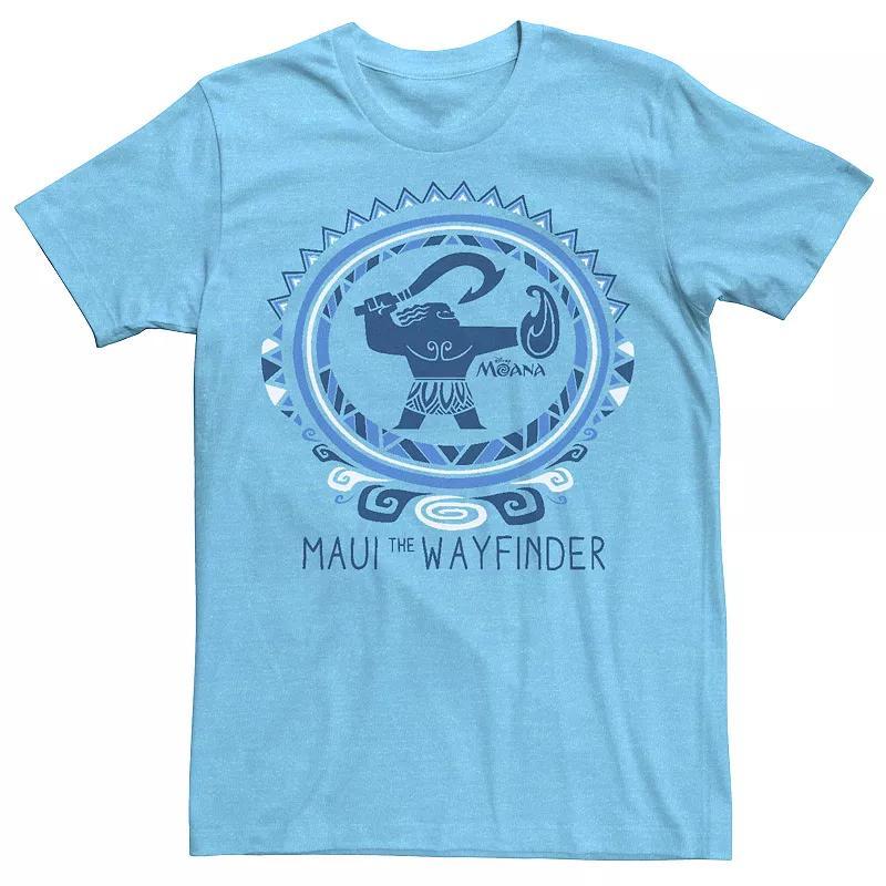 Disney's Moana Maui Men's The Wayfinder Tee, Size: XXL, Light Blue Product Image