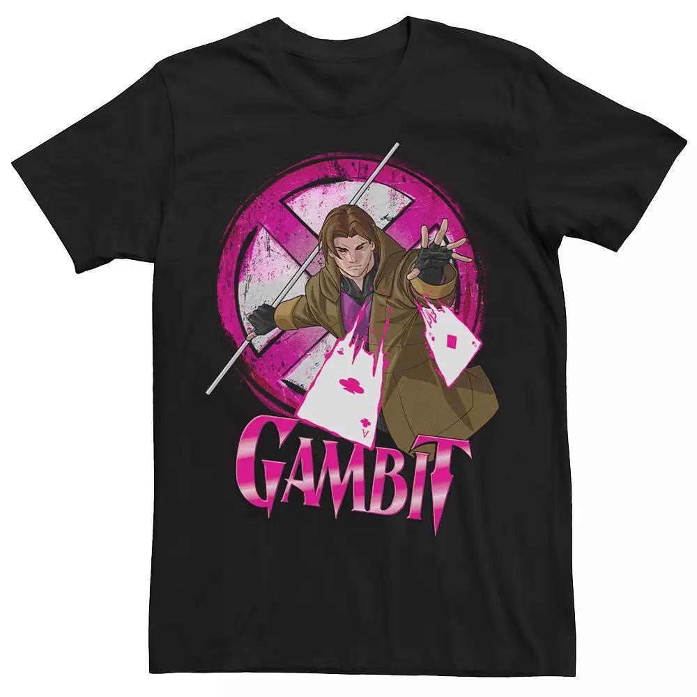 Men's Marvel X-Men Gambit X Logo Distressed Portrait Tee,  Product Image