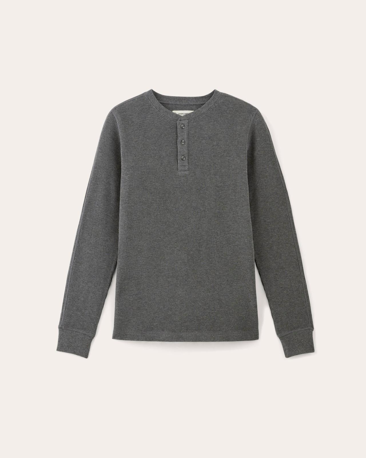 The Waffle Long-Sleeve Henley Product Image