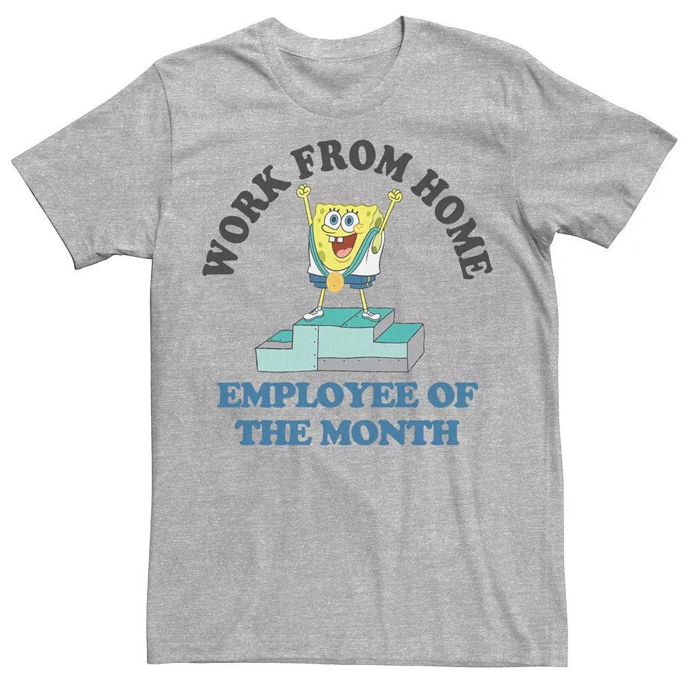 Men's SpongeBob SquarePants Work From Home Employee Of The Month Tee,  Product Image