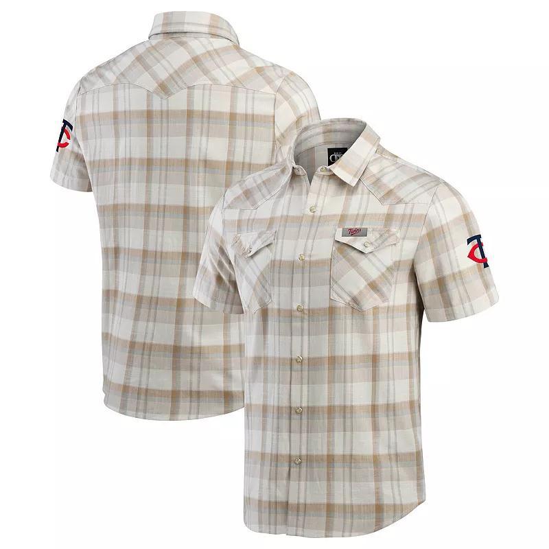 Men's Darius Rucker Collection by Fanatics Gray San Francisco Giants Plaid Full-Snap Shirt,  Product Image