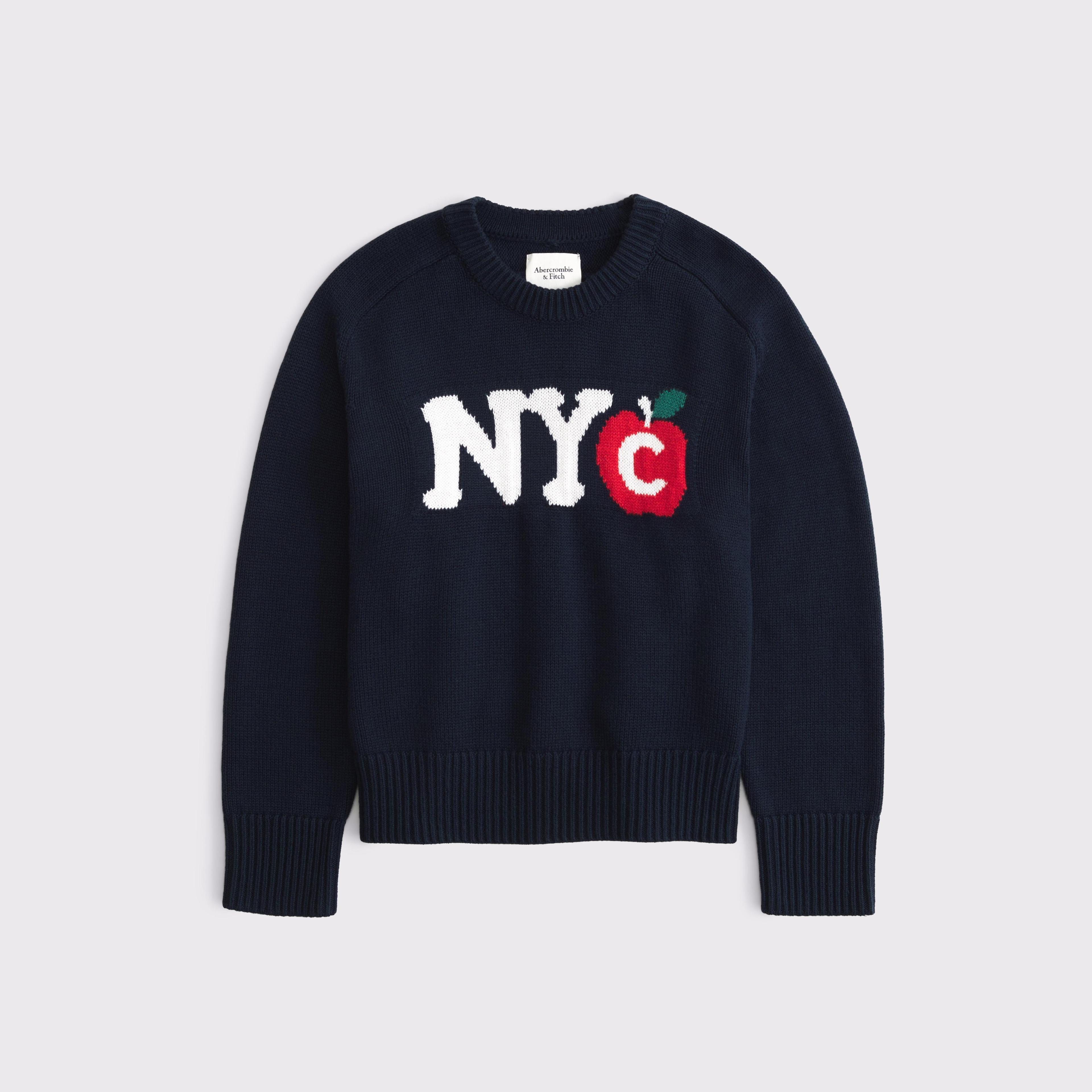 The A&F Madeline NYC Crew Sweater Product Image