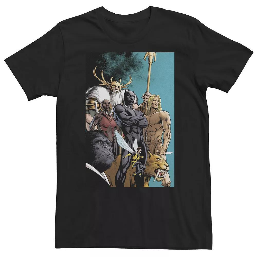 Big & Tall Marvel Comixology Black Panther Comic Cover Tee, Men's, Size: XL Tall Product Image