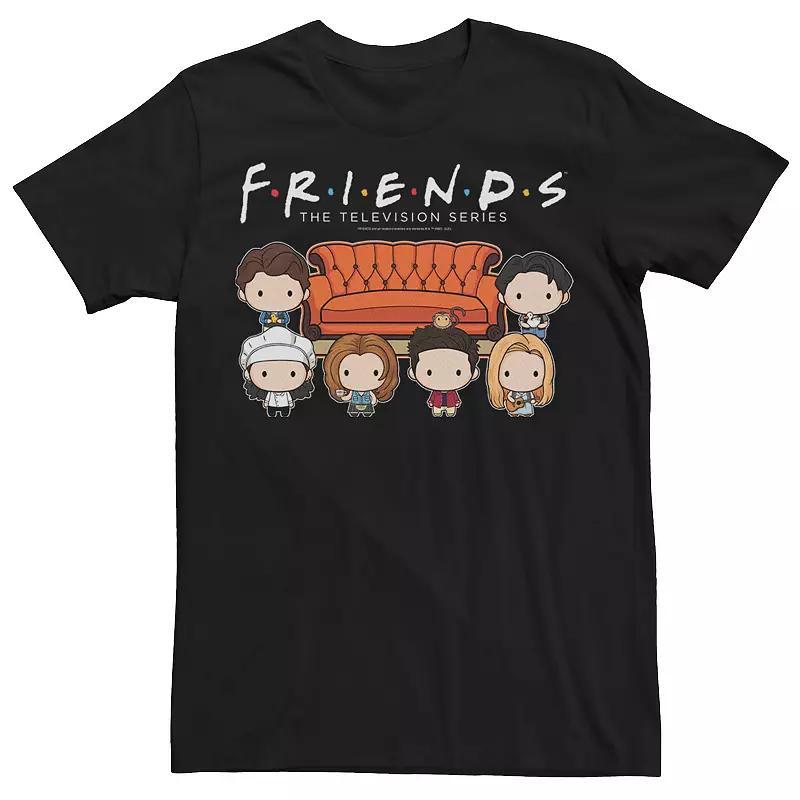 Men's Friends Group Chibi Art Tee,  Product Image