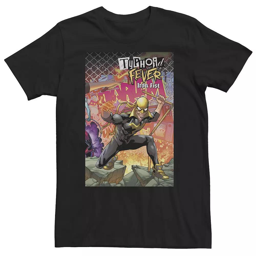 Big & Tall Marvel Typhoid Fever Iron Fist Comic Cover Tee, Men's,  Product Image