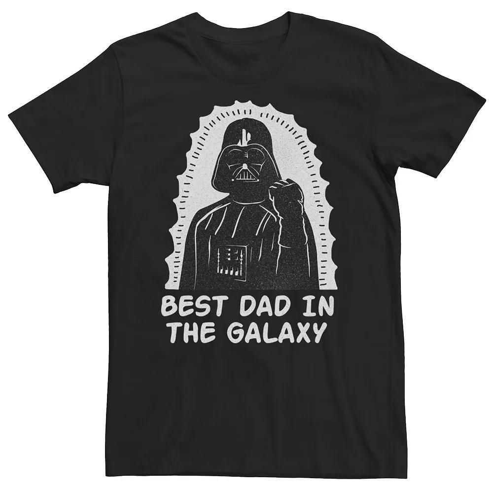 Big & Tall Star Wars Darth Vader "Best Dad In The Galaxy" Tee, Men's, Size: XXL Tall, Black Product Image