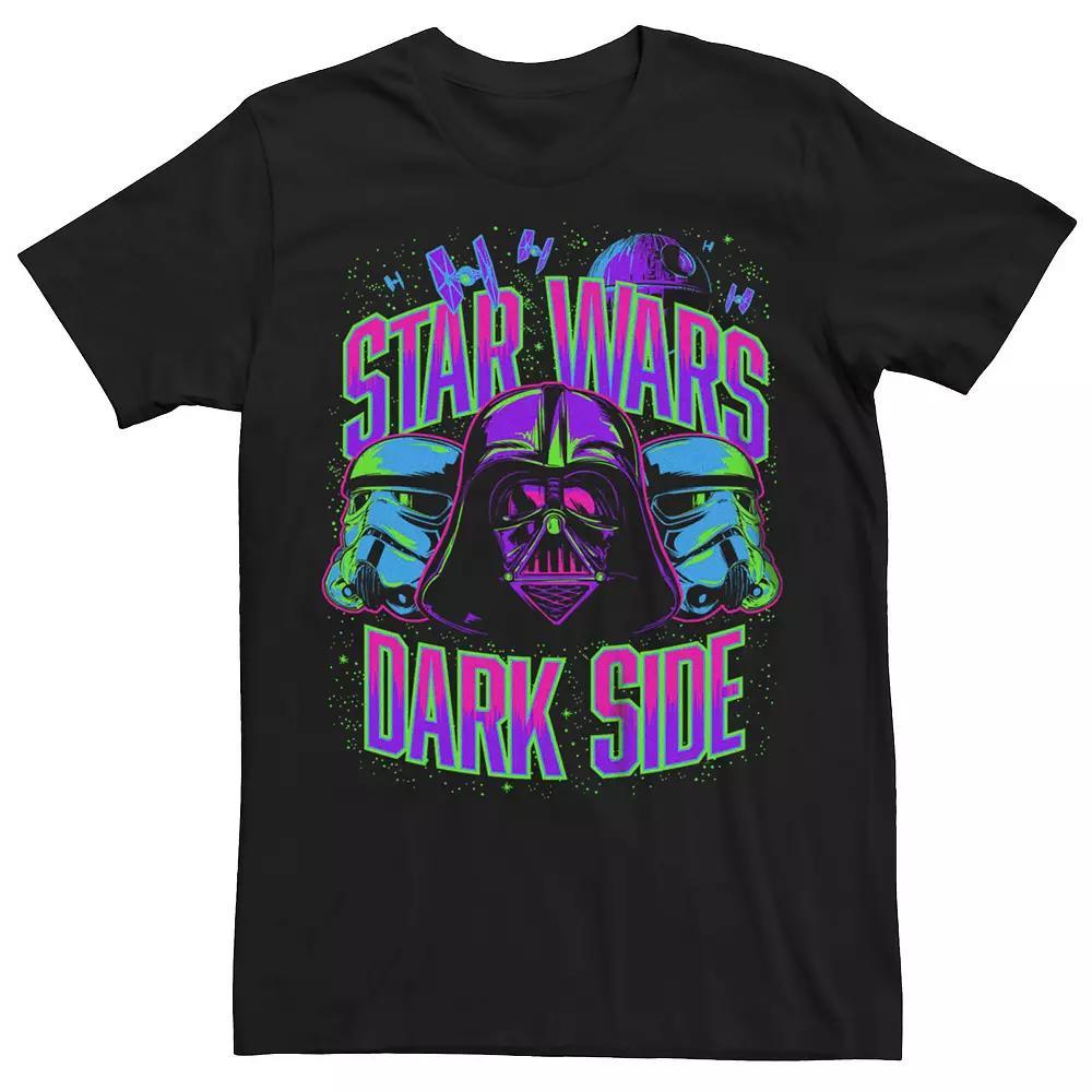 Big & Tall Star Wars Dark Side Neon Art Graphic Tee, Men's,  Product Image
