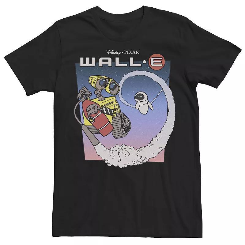 Big & Tall Disney / Pixar Wall-E Fly Eve Retro Distressed Tee, Men's, Size: XLT, Black Product Image