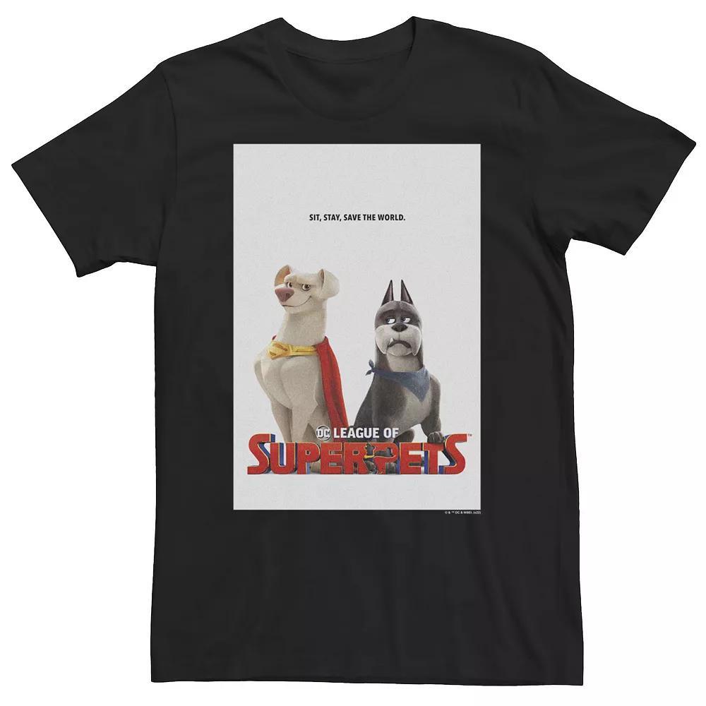 Big & Tall DC Comics Super Pets Krypto And Ace Poster Tee, Men's,  Product Image