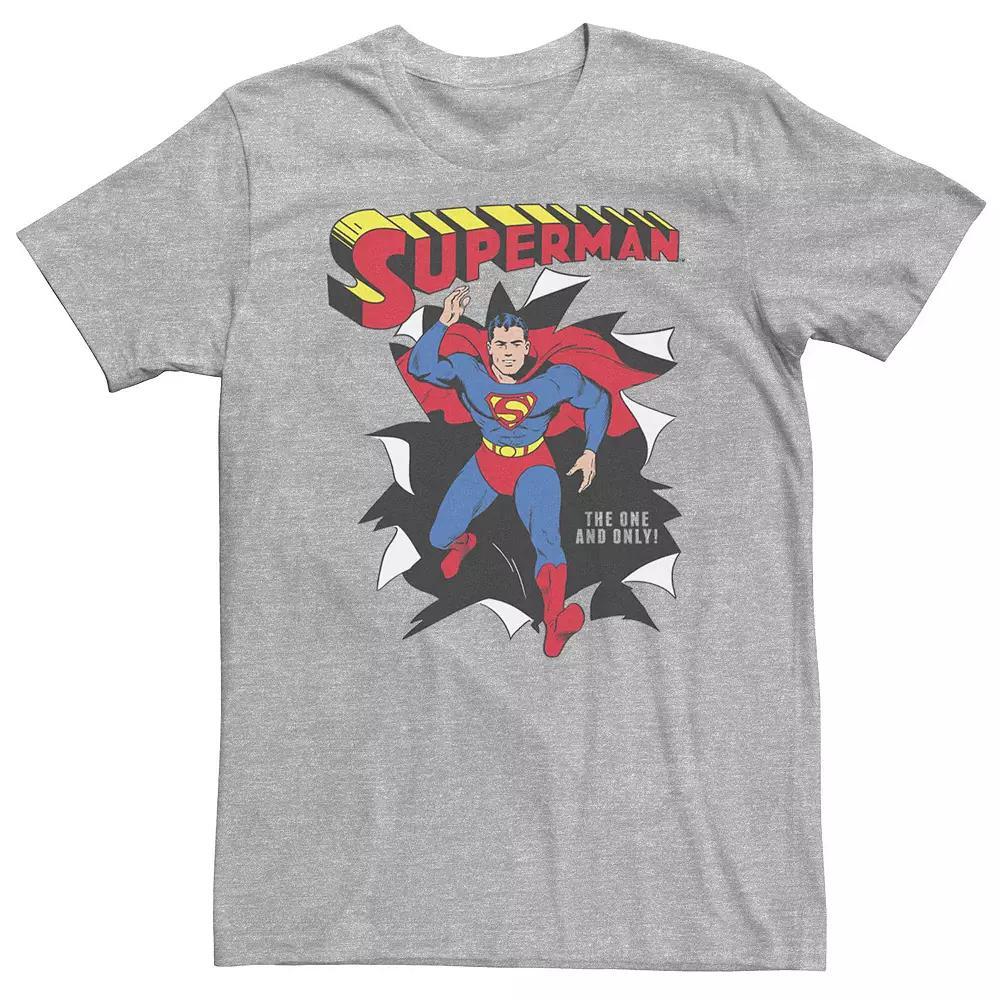 Big & Tall DC Comics Superman Through Wall Poster Tee, Men's,  Product Image