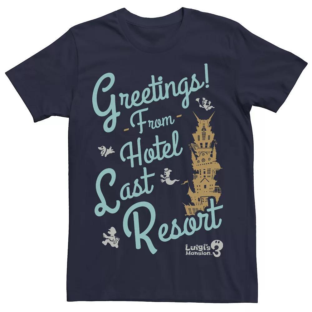 Men's Nintendo Luigi's Mansion 3 Greetings From Hotel Last Resort Graphic Tee,  Product Image