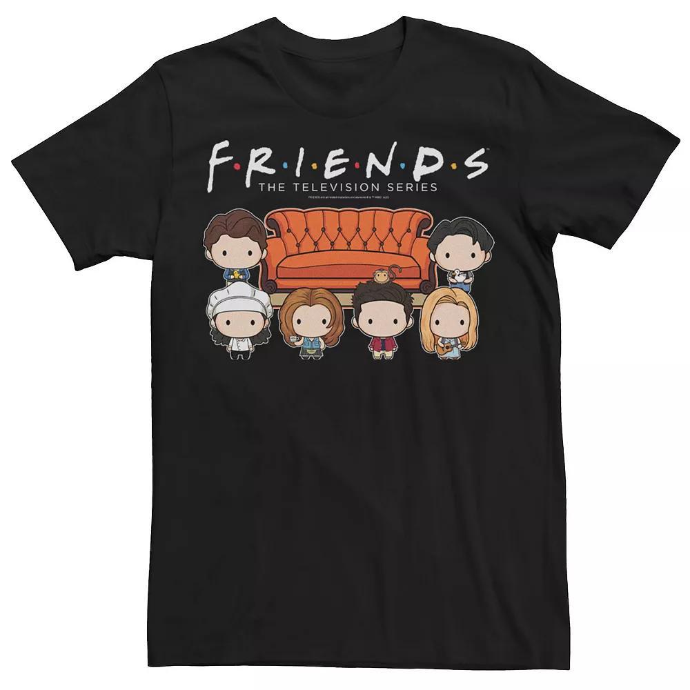 Men's Friends Group Chibi Art Tee,  Product Image