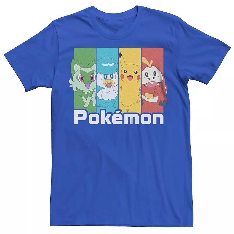 Men's Pokémon New Pikachu Friends Colorful Panels Tee,  Product Image