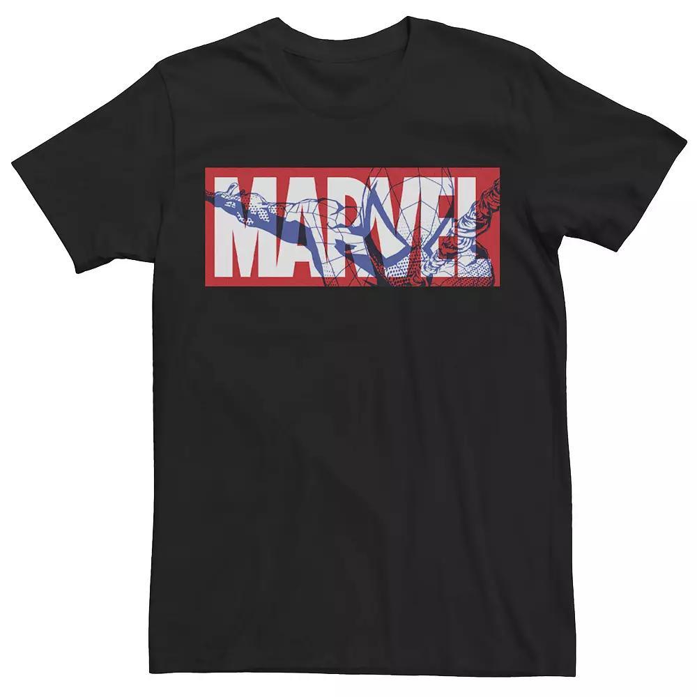Men's Marvel Classic Logo Spider-Man Fill Tee,  Product Image