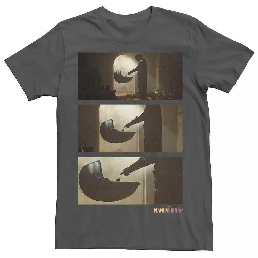 Men's Star Wars The Mandalorian The Child Panel Zoom In Tee, Size: XL, Grey Product Image