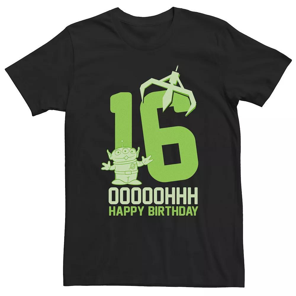 Big & Tall Disney / Pixar Toy Story Aliens OOOOH Happy 16th Birthday Tee, Men's,  Product Image