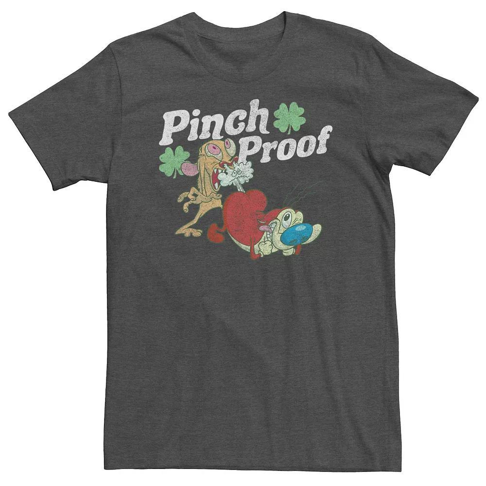 Big & Tall Ren And Stimpy Pinch Proof Shamrock Tee, Men's,  Product Image