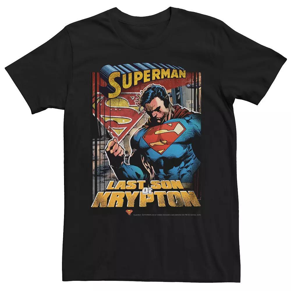 Men's DC Comics Superman Last Son Of Krypton Poster Graphic Tee,  Product Image