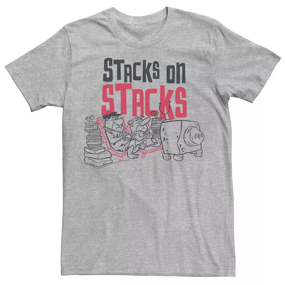 Men's The Flintstones Fred & Barney Stacks On Stacks Tee,  Product Image