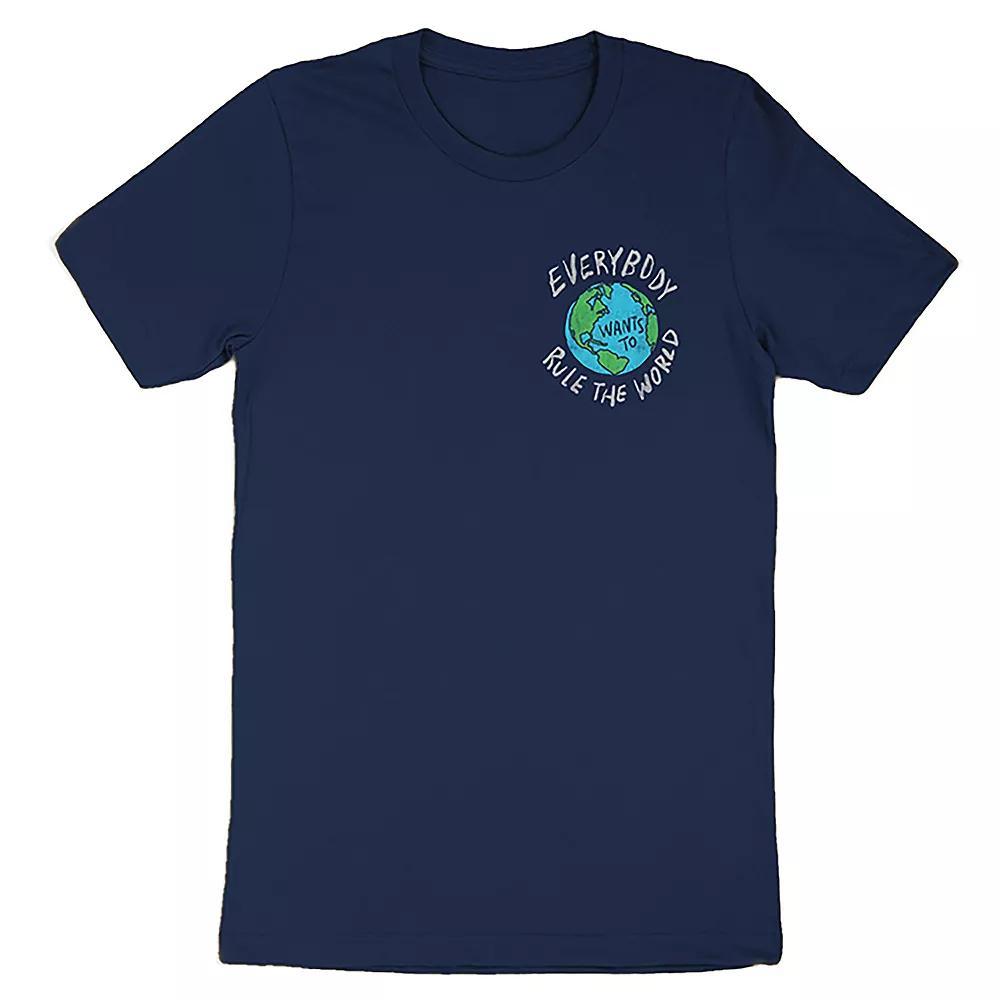 Men's Tears For Fears Rule The Globe Tee, Size: Large, Dark Blue Product Image
