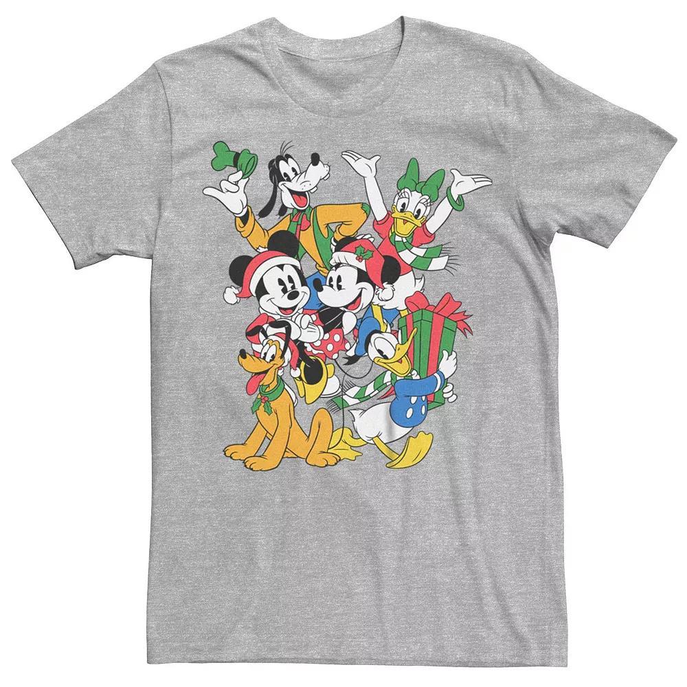 Disney's Mickey Mouse Men's And Friends Christmas Gathering Tee,  Product Image