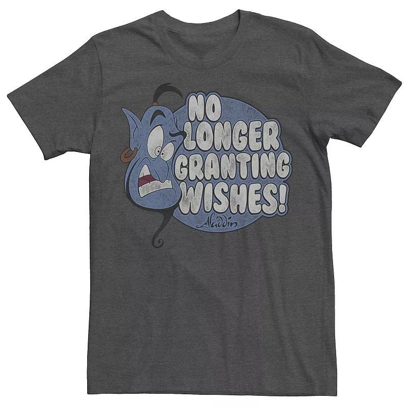 Mens Disneys Aladdin Genie No Longer Granting Wishes Tee Grey Heather Product Image