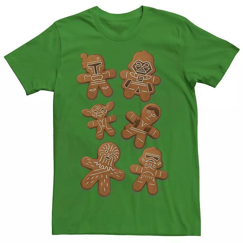 Men's Star Wars Character Gingerbread Cookie Christmas Suit Graphic Tee,  Product Image